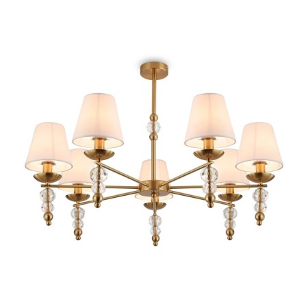 Freya FR1009CL-07BS SIDE, 830x830x600 mm, E14, 7x40W, brass color, brass