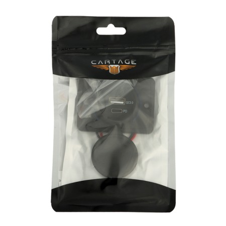 Charger USB, 3.0 A, 5 V, Type-C, wire 15 cm-3