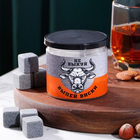 Sweet stones in the bank “Don’t be bull, drink whiskey”, 6 pcs-1