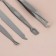 Manicure set, 7 items, in case, brown color