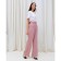 Women's straight pants MIST, size 50, pink color