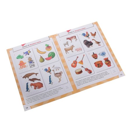 Full annual course from 6 to 7 years. 12 books with games and stickers. Denisova D.-1