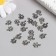 Decor for creativity Metal "Little Flower" silver 1.2x0.9 cm