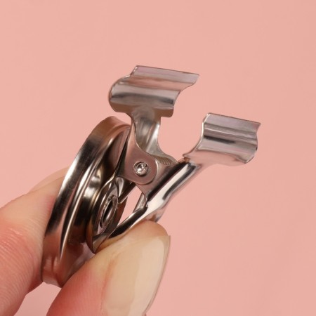 Clips for cuts with a magnet, 3.1 cm, 5 pcs, silver color-2