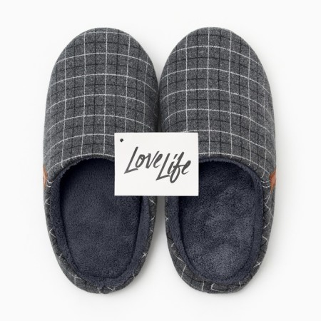 Women's slippers, size 40-41, gray color-8