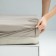 Vileshin sheet "Fergi", size 200x180x25 cm, beige-gray color
