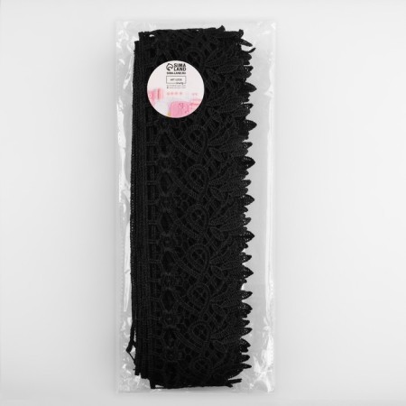 Hypure lace, 65 mm × 9 ± 0.5 m, black color-2