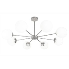 Lamp on the ESCADA rod, 2110/8P Nickel. 8x40W, e14, 980x980x420 mm, color Satin nickel