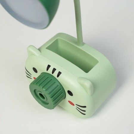 Board lamp "Kisa" LED 3W USB green 9.5x7.4x22 cm Risalux-9