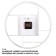 Watching interior "Mansa", silent, dial d-35 cm, 35 x 35 cm, white, aa