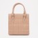 Bag Female Tout with zipper, beige color