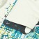 A set for a boy (T -shirt, shorts), ivory color/sea wave, height 104