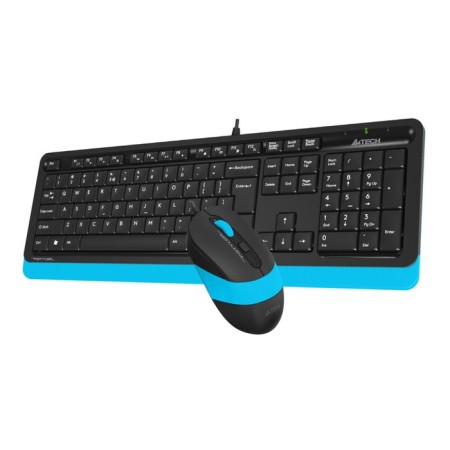 Keyboard set and A4Tech FSHA F1010, wired, membrane, 1600 dpi, USB, black 91662