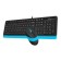 Keyboard set and A4Tech FSHA F1010, wired, membrane, 1600 dpi, USB, black 91662