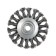 Metal brush for ushm scrap, twisted wire, "plate", M14, 100 mm