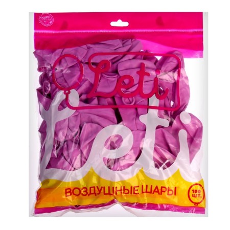 Shar Latex 9 ", pastel, in a set of 100 pcs., Saturated pink color (TARO Color)-1