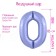 Foil ball 40 "Number 0", color pastel purple slim