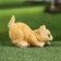 Garden figure "Kitten on the hunt" 8x15x11cm /// Mix
