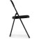 Fold 1 Metal Carcass chair, metal/eco -leather, black/black 43x40x77 cm