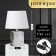 Traffic lamp with lampshade Risalux "Avyiro", E14, 40 W, chrome, 18 × 18 × 28 cm