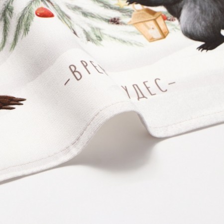 New Year. Ethel towel "New Year's miracle" 40x73 cm, 100% cotton, sarzha 190 g/m2-4