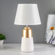 Virsavia table lamp E14 40W white-gold 22x22x39 cm Risalux