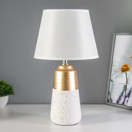 Virsavia table lamp E14 40W white-gold 22x22x39 cm Risalux