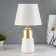 Virsavia table lamp E14 40W white-gold 22x22x39 cm Risalux