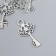 Decor for creativity Metal "Disordered key" silver 3884M012 3.3x1.8 cm