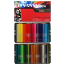 Pencils of watercolor 72 flowers, in a cardboard box WCP-72