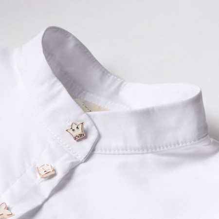 Платье для девочки MINAKU: Cotton collection цвет белый, р-р 128-7