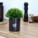 Kashpo ceramic for flowers, Please Grow pot, 8 x 9.5 cm