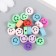 Beads for PVC "Smile on a circle" Color set 20 pcs 1x1x1 cm