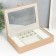 Casket to the leatherette for jewelry "Hamptons" beige 5.5x27x18 cm