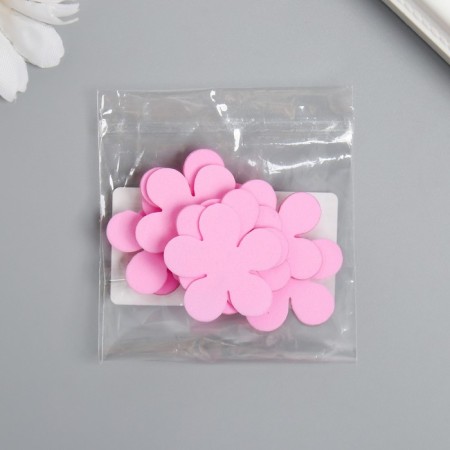 The workpiece of Foamian "Flowerers" 3 cm, thickness. 1mm, set 10 pcs, pink-2