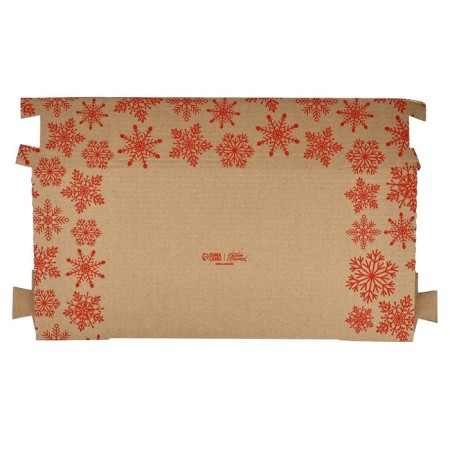 New Year's folding box "New Year's balls", brown, 27 x 21 x 9 cm, New Year-7
