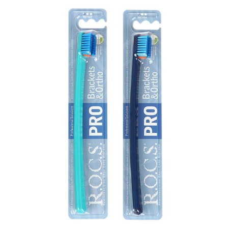 Toothbrush R.O.C.S PRO BRACKETS & ORTHO, for bracket systems, soft, mix-2