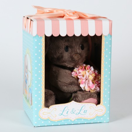 Soft toy "LI with flowers", bunny-5