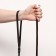 Leather leather single -layer, driven, 1.37 m x 1 cm, black