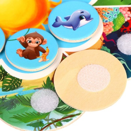 Velcro toy "Mom, baby, dwelling"-3