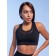 T-shirt-top sports female, size l, black color