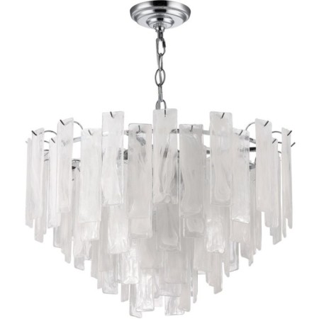 Suspension chandelier Stilform Glowice 10XE14 40W, size 60x60x60-100 cm, color chromium