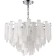 Suspension chandelier Stilform Glowice 10XE14 40W, size 60x60x60-100 cm, color chromium