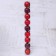 Set of balls plastic D-6 cm, 9 pcs "Aviva" red