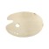 Oval wooden palette 27 x 38 cm, mix
