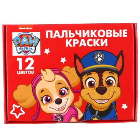 Finger paints 12 colors of 20 ml "Sky and Gonchik", puppy patrol-5