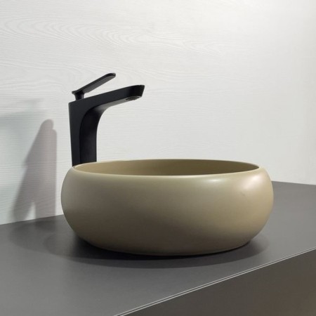 Haller shell Comforty 113MC, round, cappuccino color matte-1