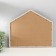 Photo frame plastic, textiles on 4 photos "cute house in black strip" with clothespins 40x35 cm