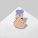 Icon "Heart" gesture of love, beige-lilac color in gold