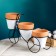 Set of Kashpo "Bicycle" 3pcs, on a stand, 9x9cm